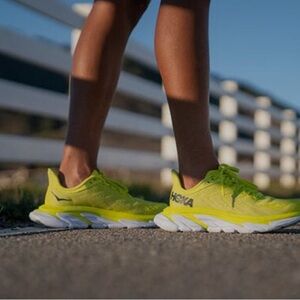 Hoka Clifton Edge Women's Neon Athletic Shoe -size 8